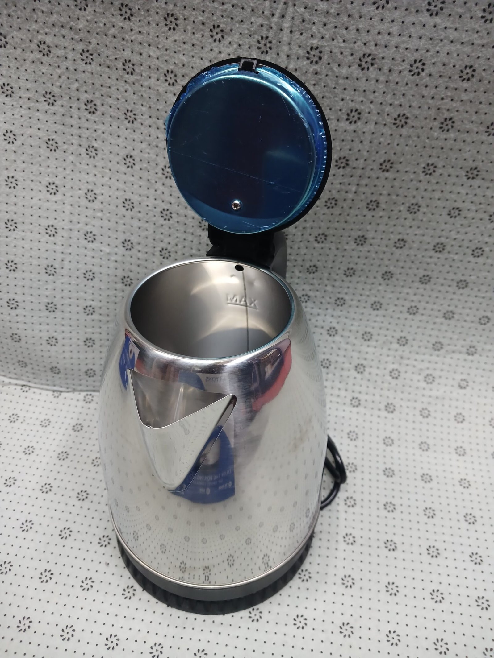 Alternative view of Ailyons FK-0301-G Electric Water Kettle – 1.8L Stainless Steel, 1500W