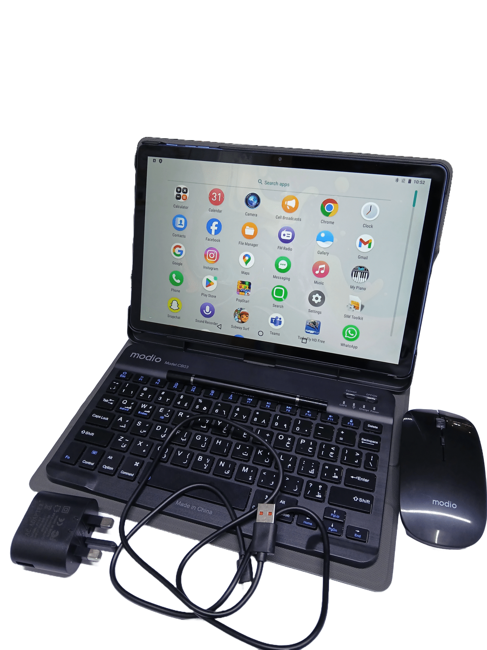 Alternative view of Modio M92 5G Tablet 11-inch – Android Tablet with Keyboard, Mouse & Pen (10000mAh)